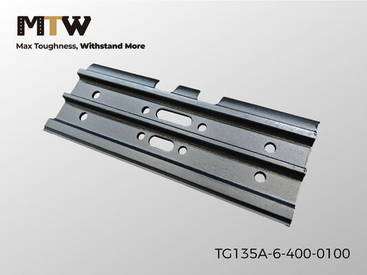 Zapata de cadena TST135A060400 TG 6 × 135 × 400 mm para sistemas de tren de rodaje sobre orugas