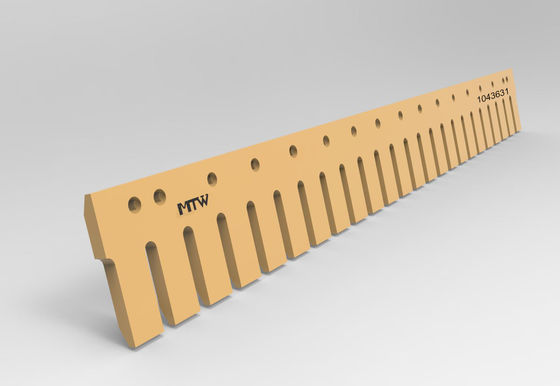 1043631 Pieza de desgaste resistente del filo 45×254×2438m m del graduador de SDBF 163.6KG