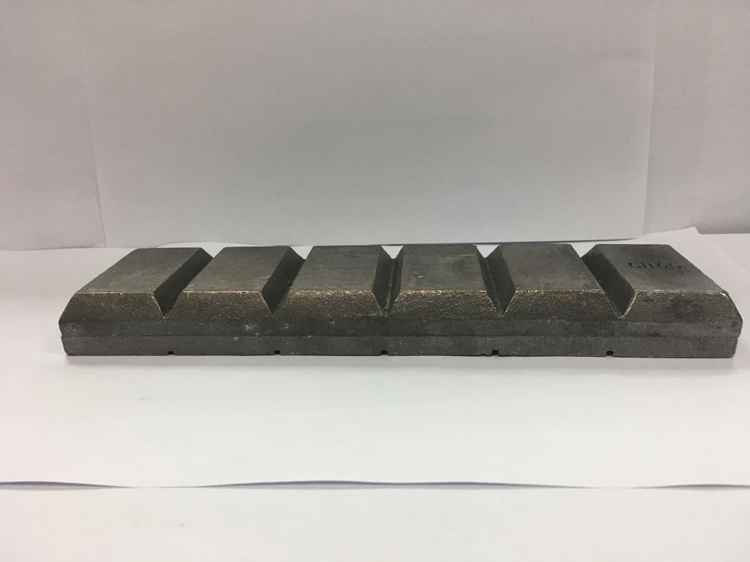Componente pesado 6KG de la protección contra el desgaste del equipo de la pieza 240×150×23m m del desgaste del bloque del chocolate CB150